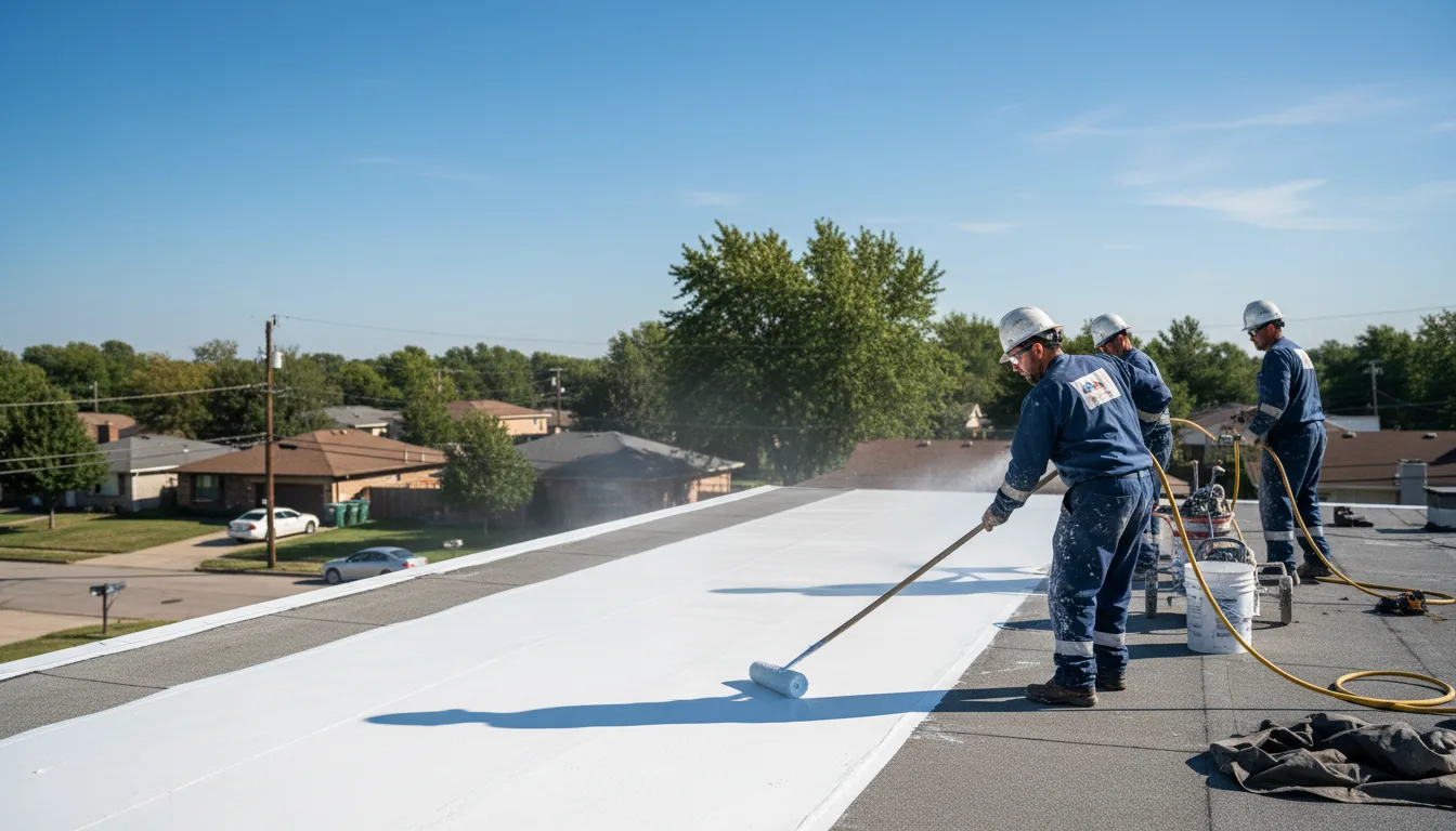 Commercial roof coating in Mentone, TX near me